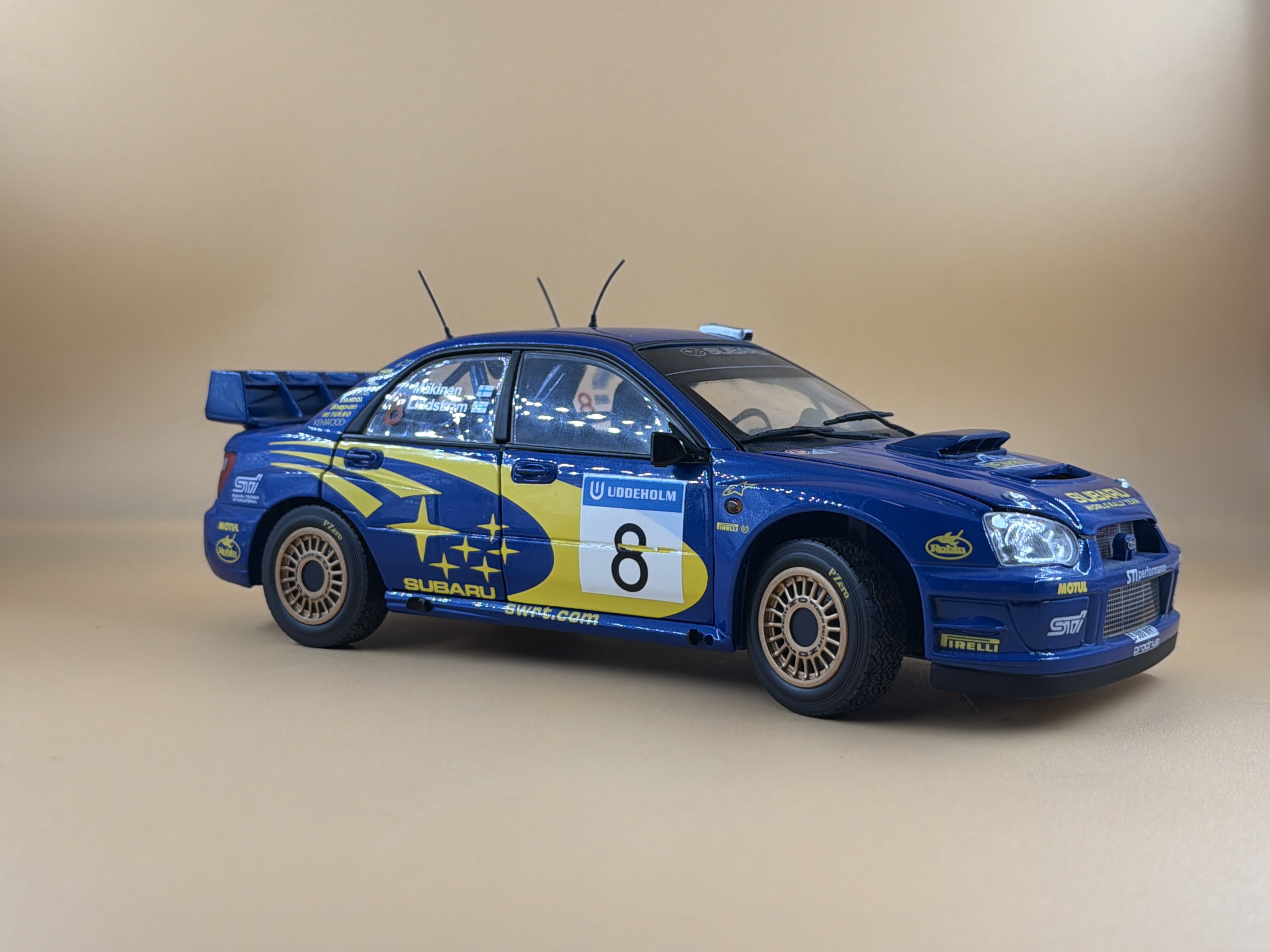 Sun Star Subaru Impreza WRC 2003 #8 Tommi Mäkinen 1:18