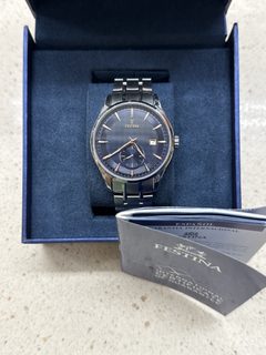 Montre Festina F20276/2 analogique, bracelet acier, cadran bleu