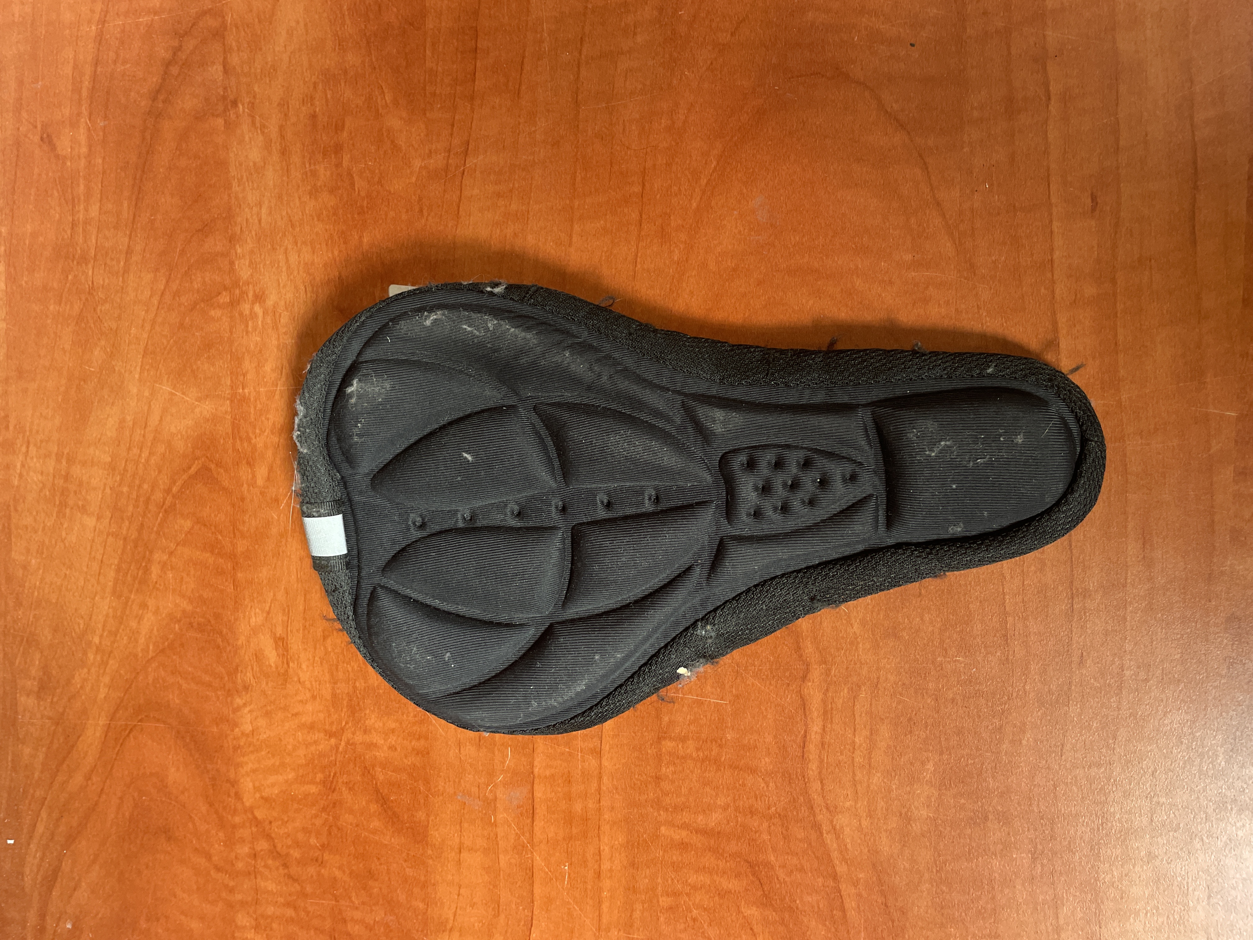 Housse de selle vélo rembourrée noire