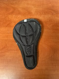Housse de selle vélo rembourrée noire