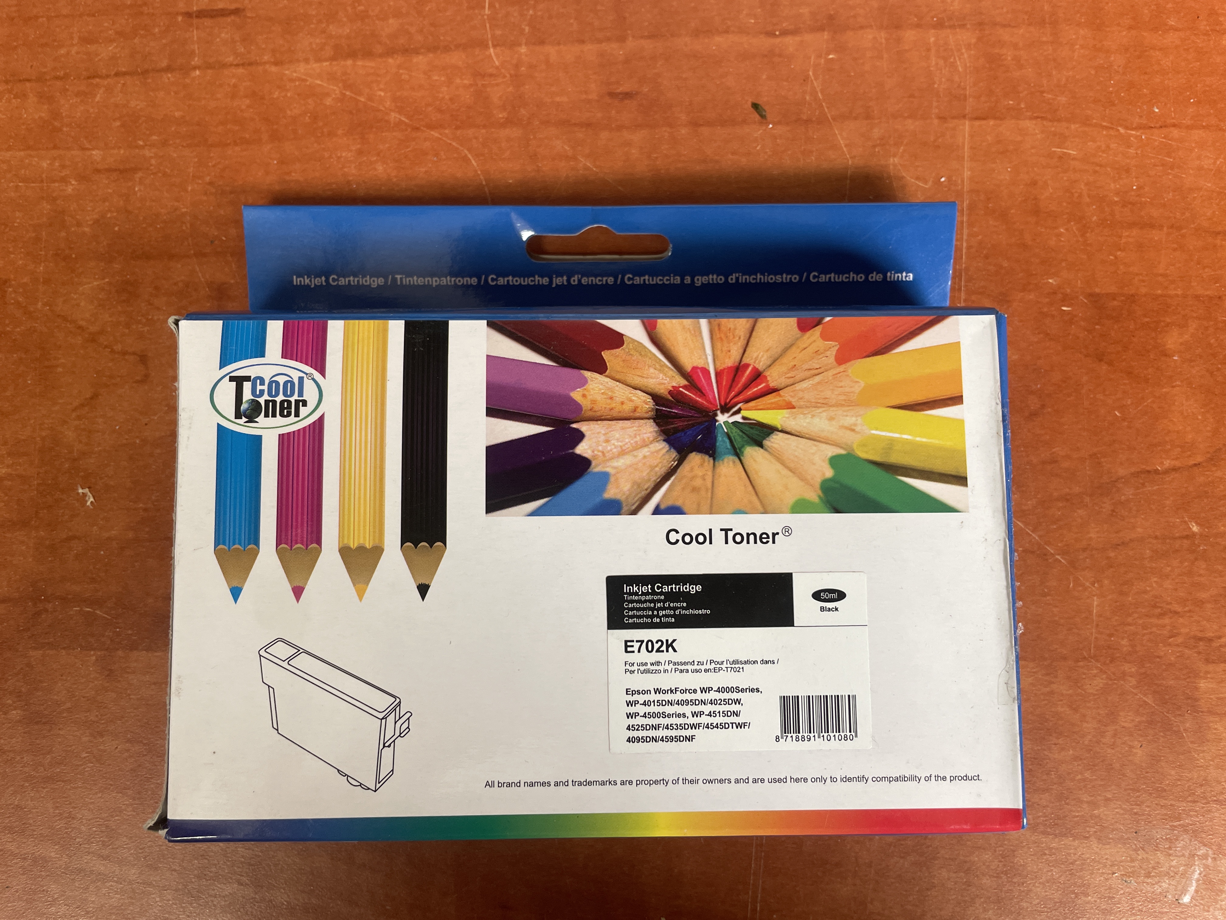 Cartouche d'encre noire Cool Toner E702K pour Epson
