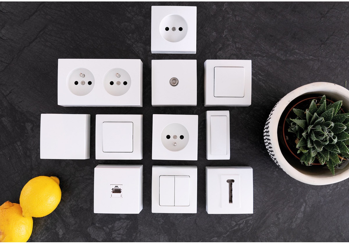 Interrupteur va-et-vient Zenitech Bel'Vue 10A saillie blanc