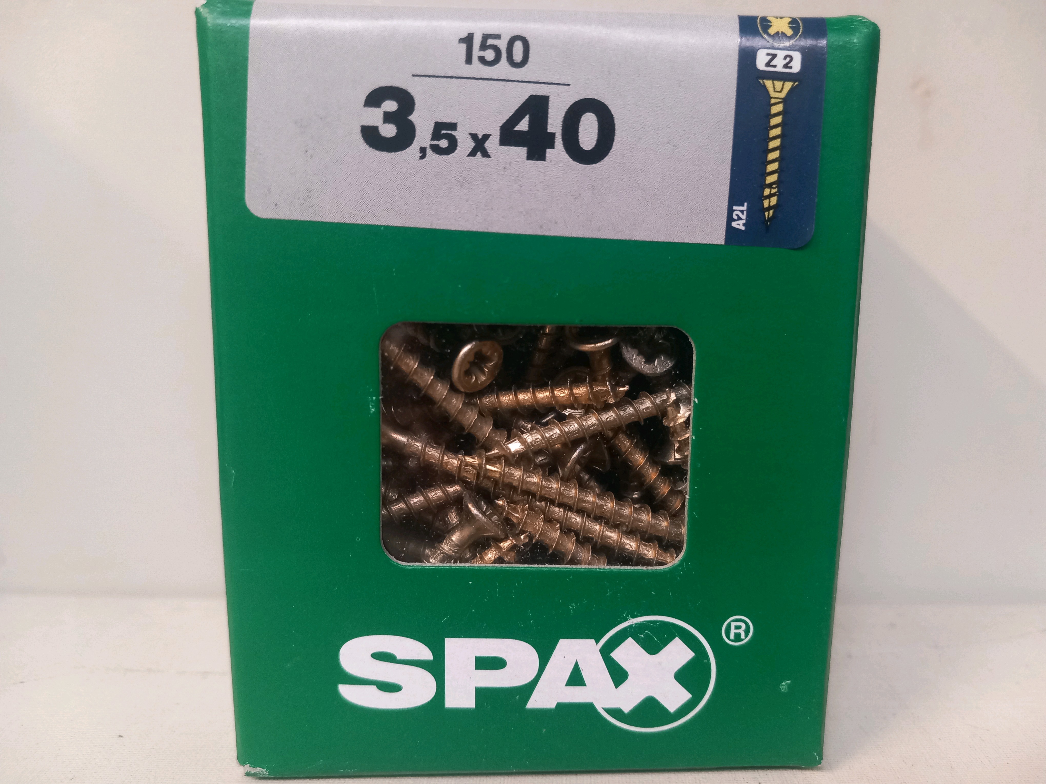 SPAX Vis 3,5 x 40 mm (boîte de 150)