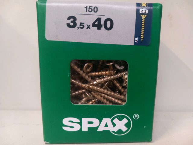 SPAX Vis 3,5 x 40 mm (boîte de 150)