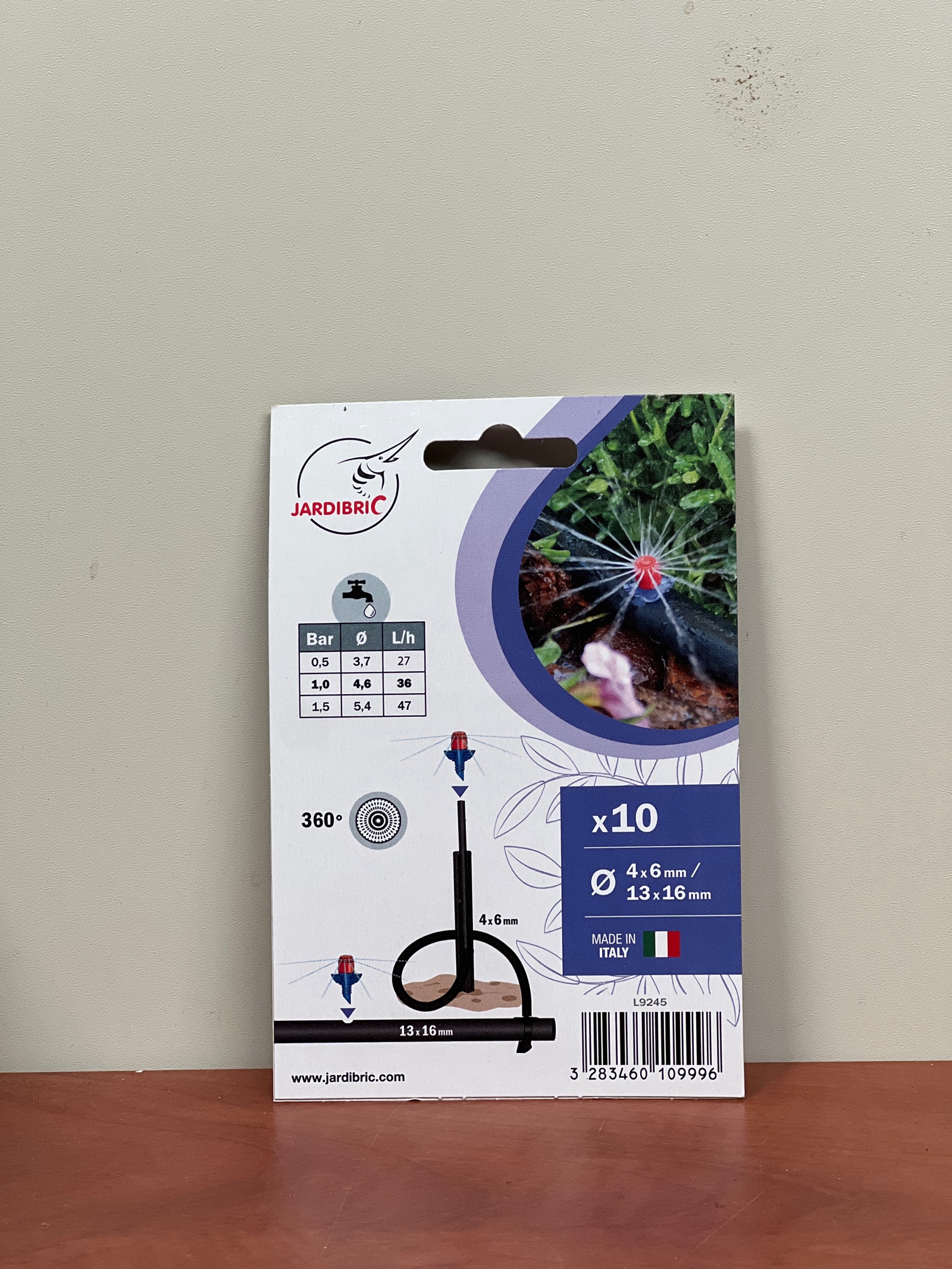 JARDIBRIC micro-asperseurs 360° pour tuyau Ø 4–6 mm — photo 2