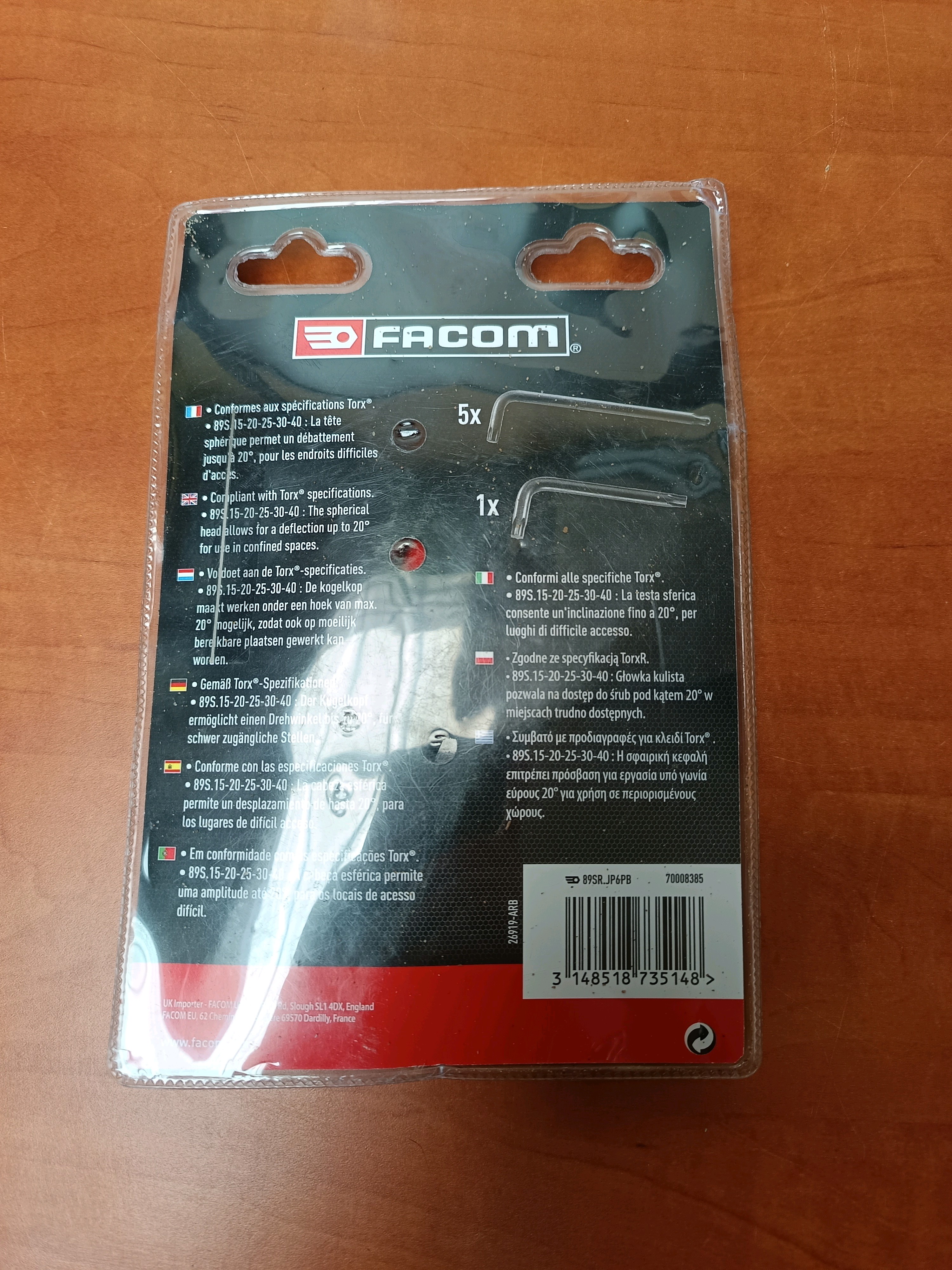 Facom clés mâles Torx, 6 pièces — photo 2