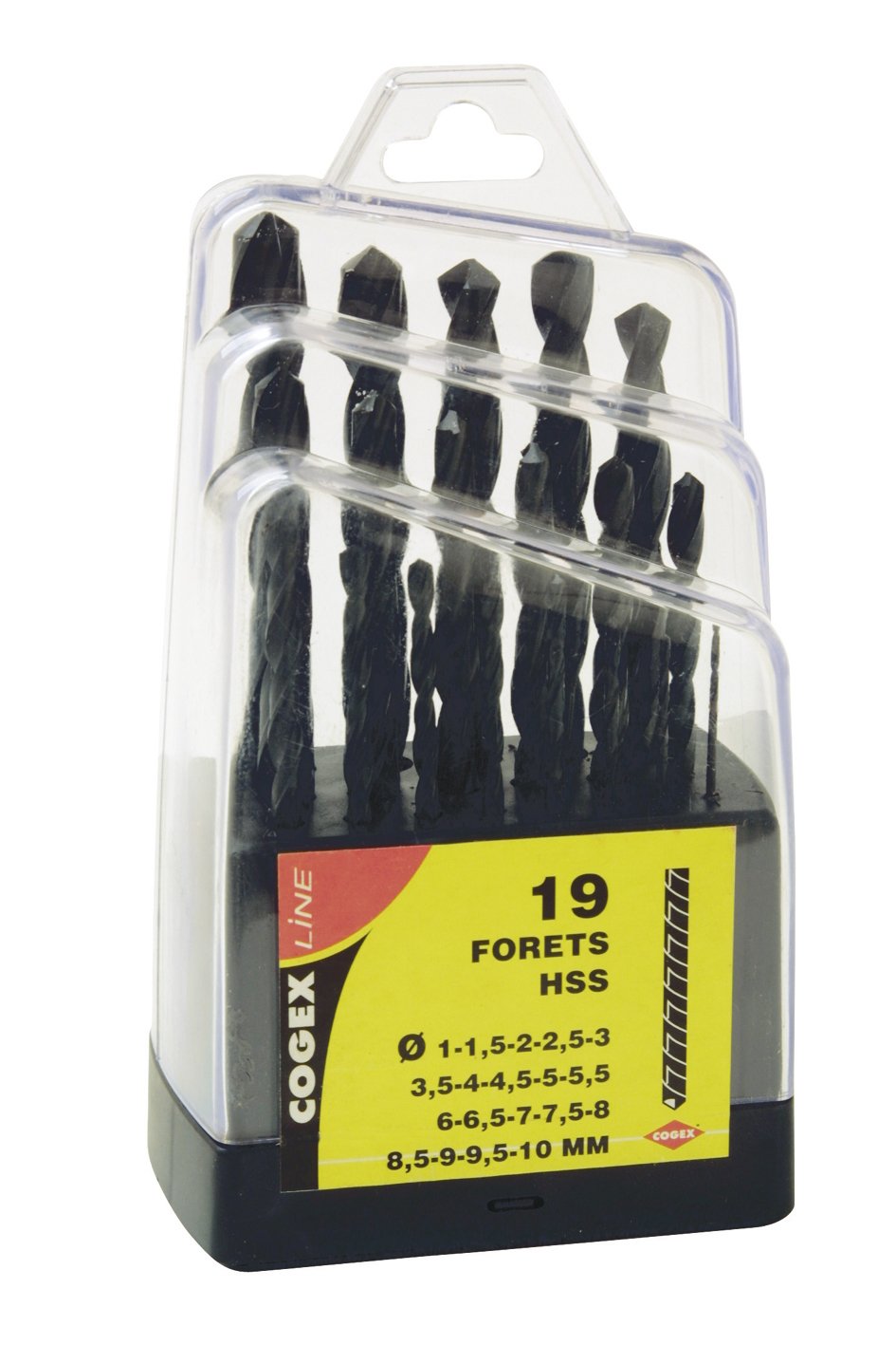 Cogex 24217 Foret métaux HSS x 19 pièces