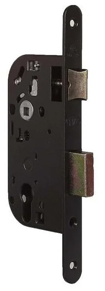 Serrure à encastrer Bricard à cylindre axe 40 mm noir