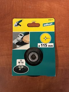 Plateau support pour meuleuse d'angle Wolfcraft Ø115 mm M14
