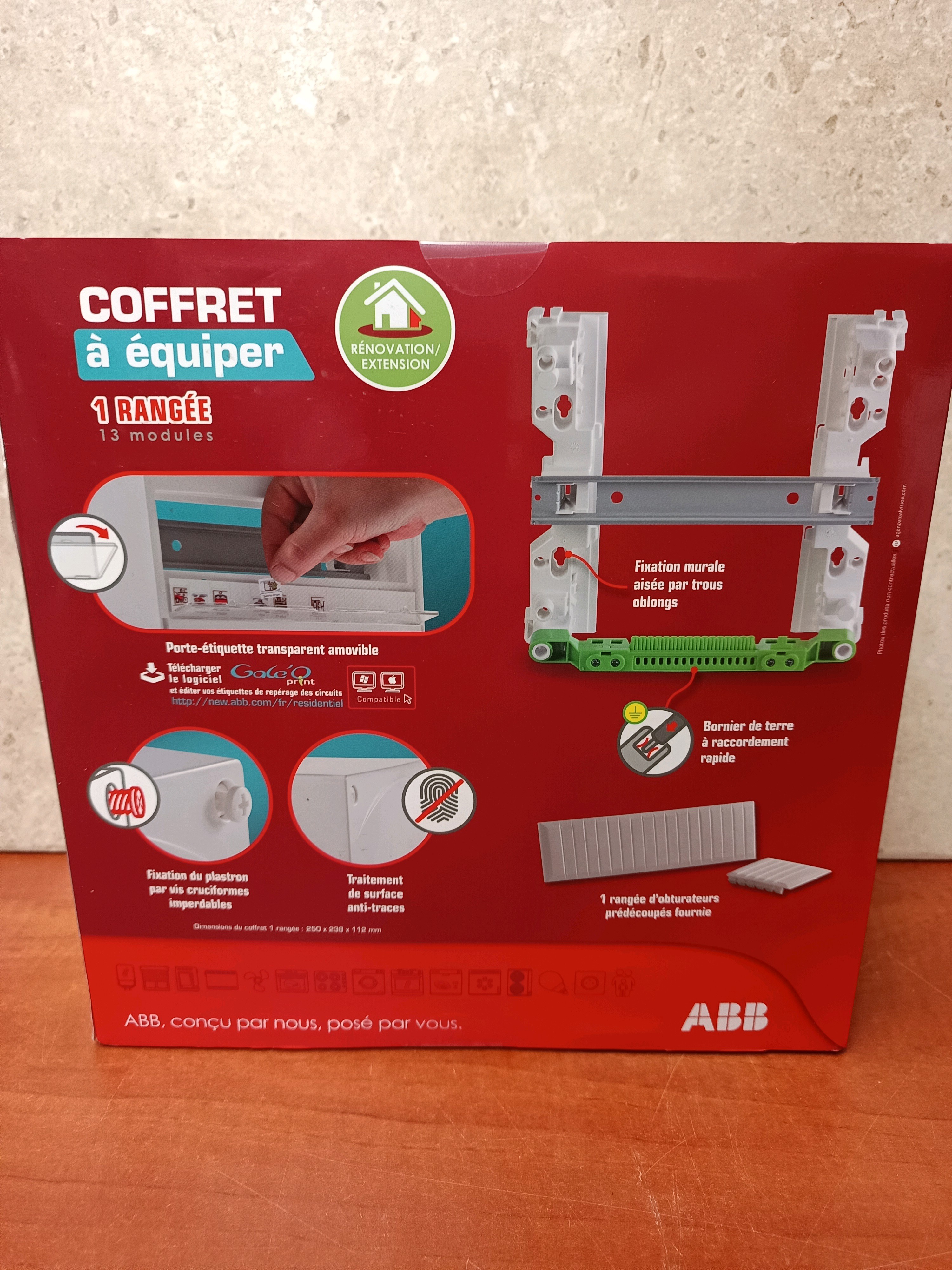ABB Coffret à équiper 1 rangée 13 modules — photo 2