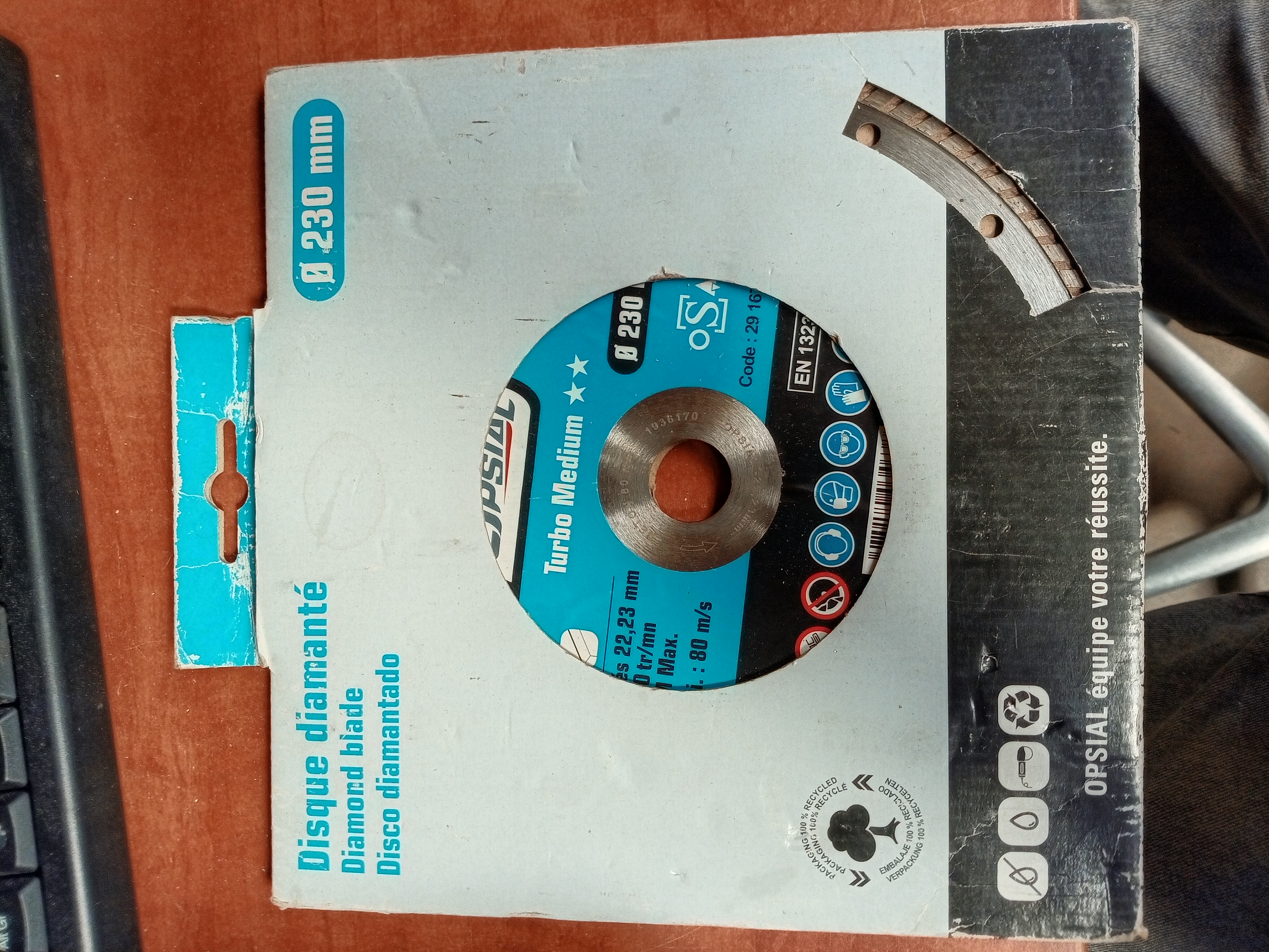 Disque diamanté Tyrolit Turbo Medium Ø 230 mm