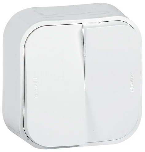 Arnould double interrupteur va-et-vient Profil Eco blanc