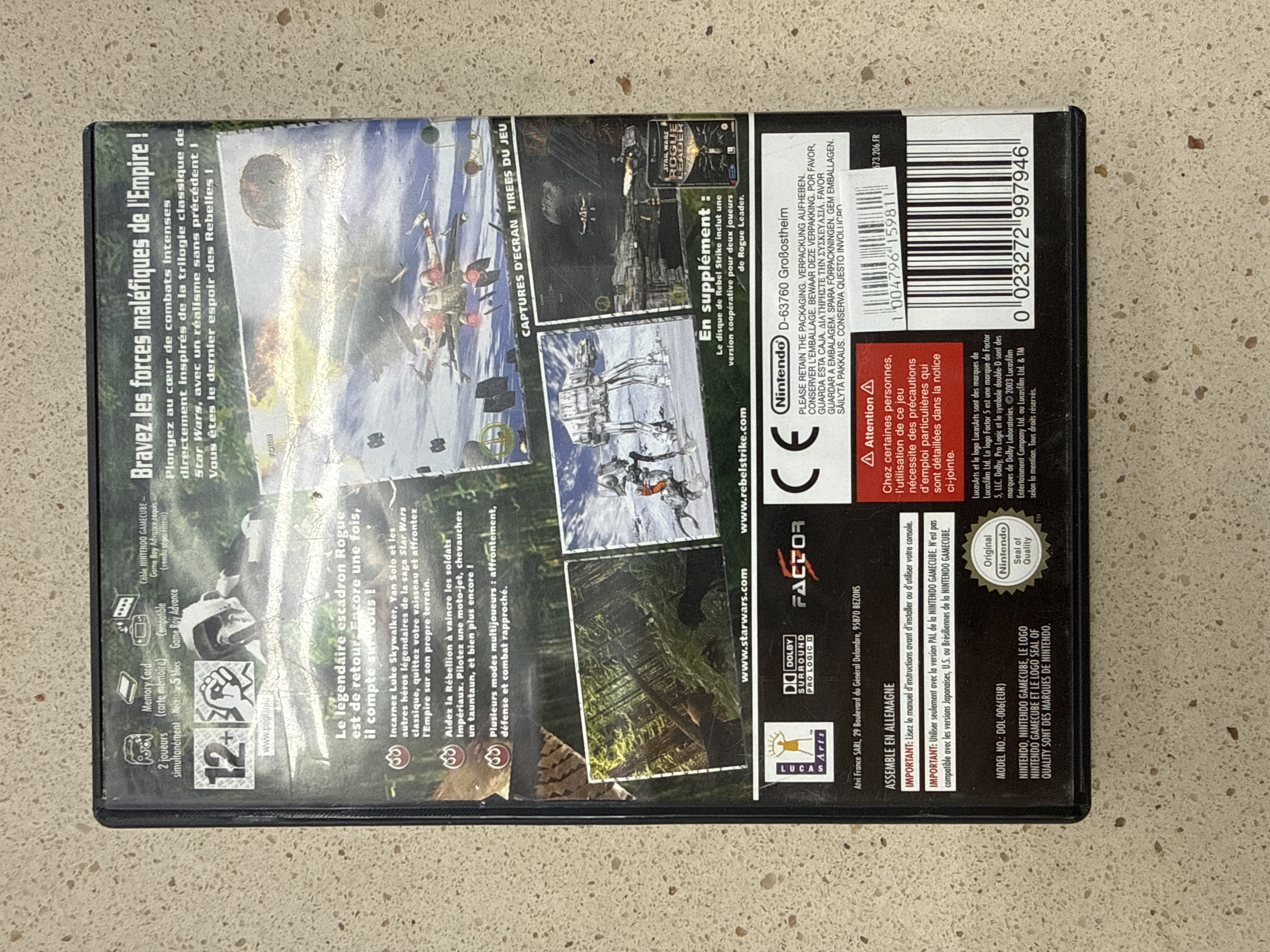 Jeu Nintendo GameCube Star Wars Rogue Squadron III Rebel Strike PAL — photo 3
