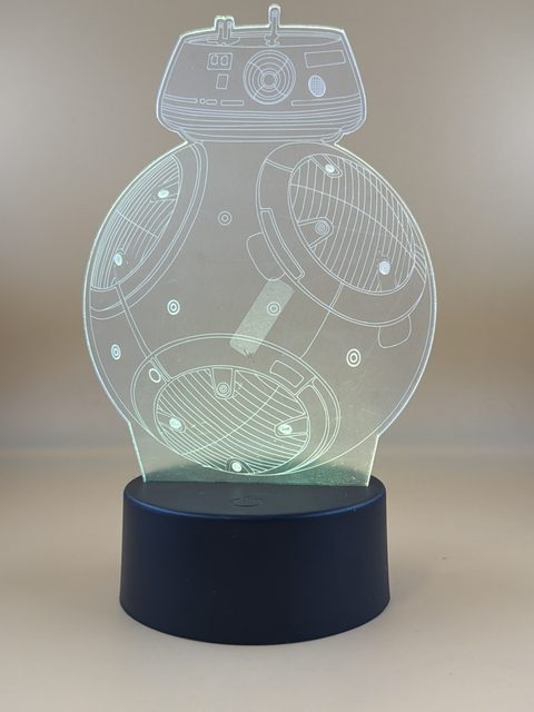 Lampe 3D LED robot