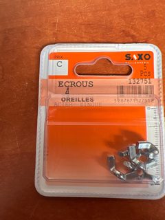 SAXO 132751 Écrous à oreilles en acier zingué – 5 pièces