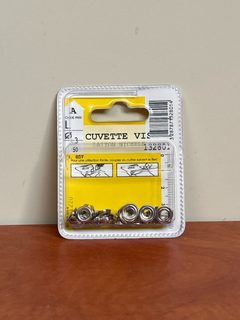 Cuvettes de vis en laiton nickelé