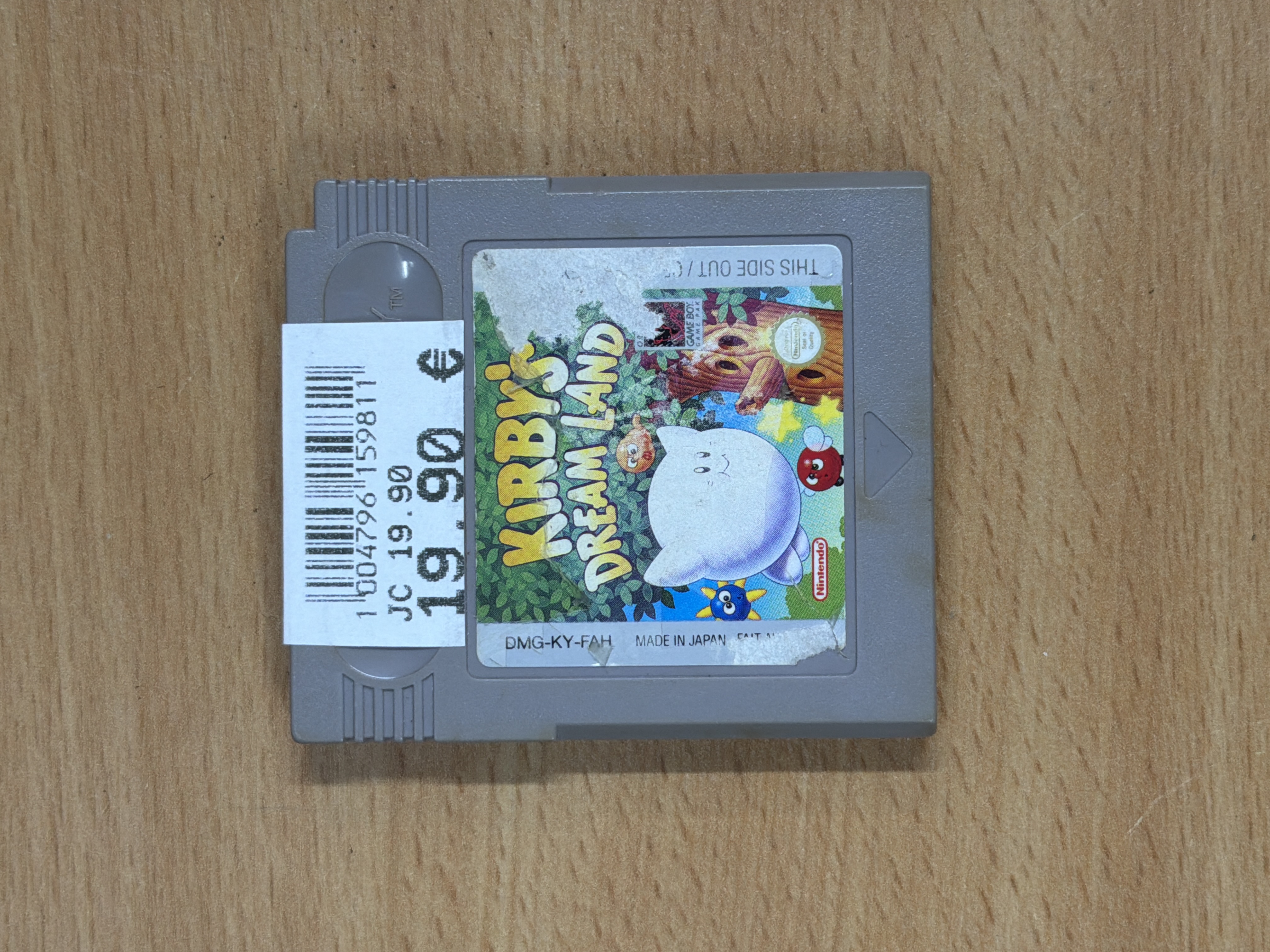 Kirby's Dream Land sur Game Boy sans boîte