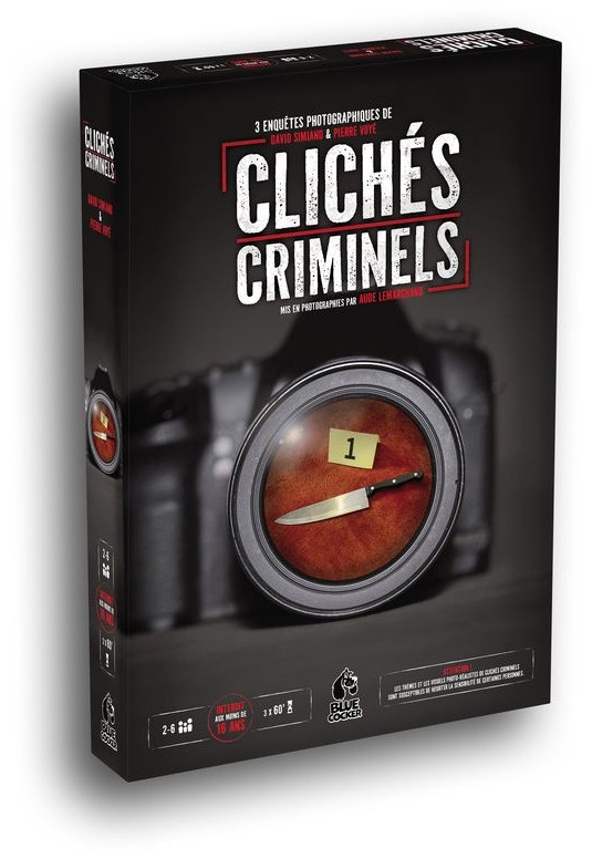 Clichés Criminels Blue Cocker jeu d'enquête coopératif