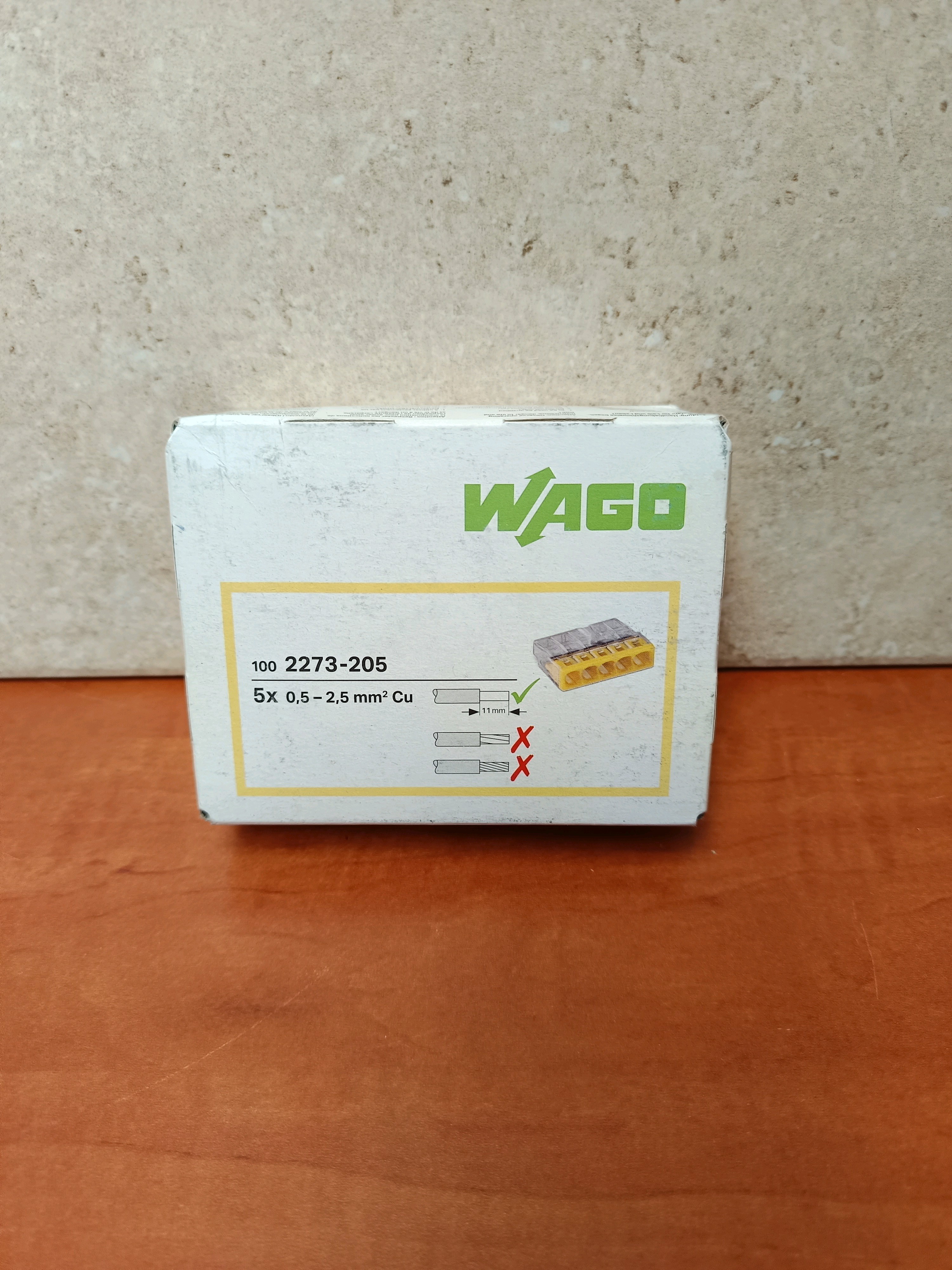 WAGO 2273-205 borne de connexion 5x 0.5–2.5 mm² Cu