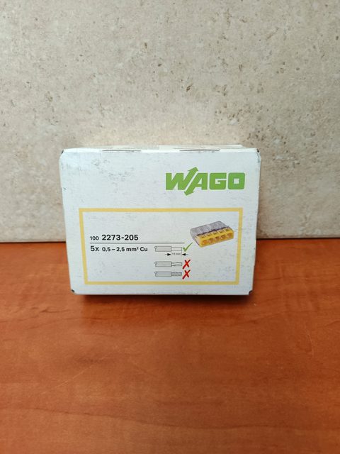 WAGO 2273-205 borne de connexion 5x 0.5–2.5 mm² Cu