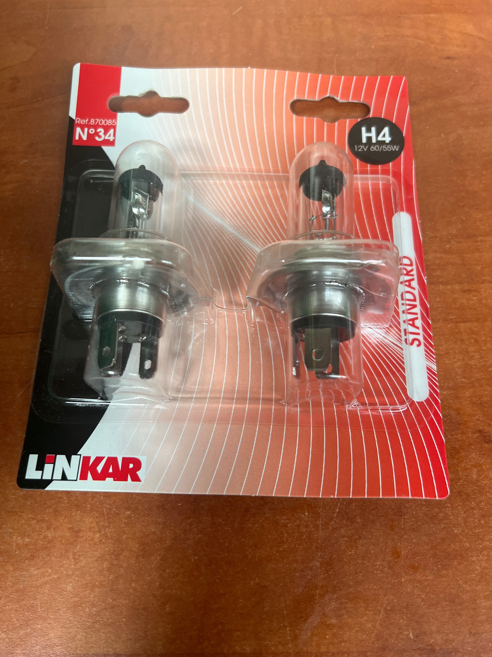 Linkar H4 12V 60/55W Standard - ampoules de phare