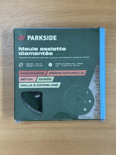 Meule assiette diamantée Parkside PDST 125 Ø125 mm béton pierre