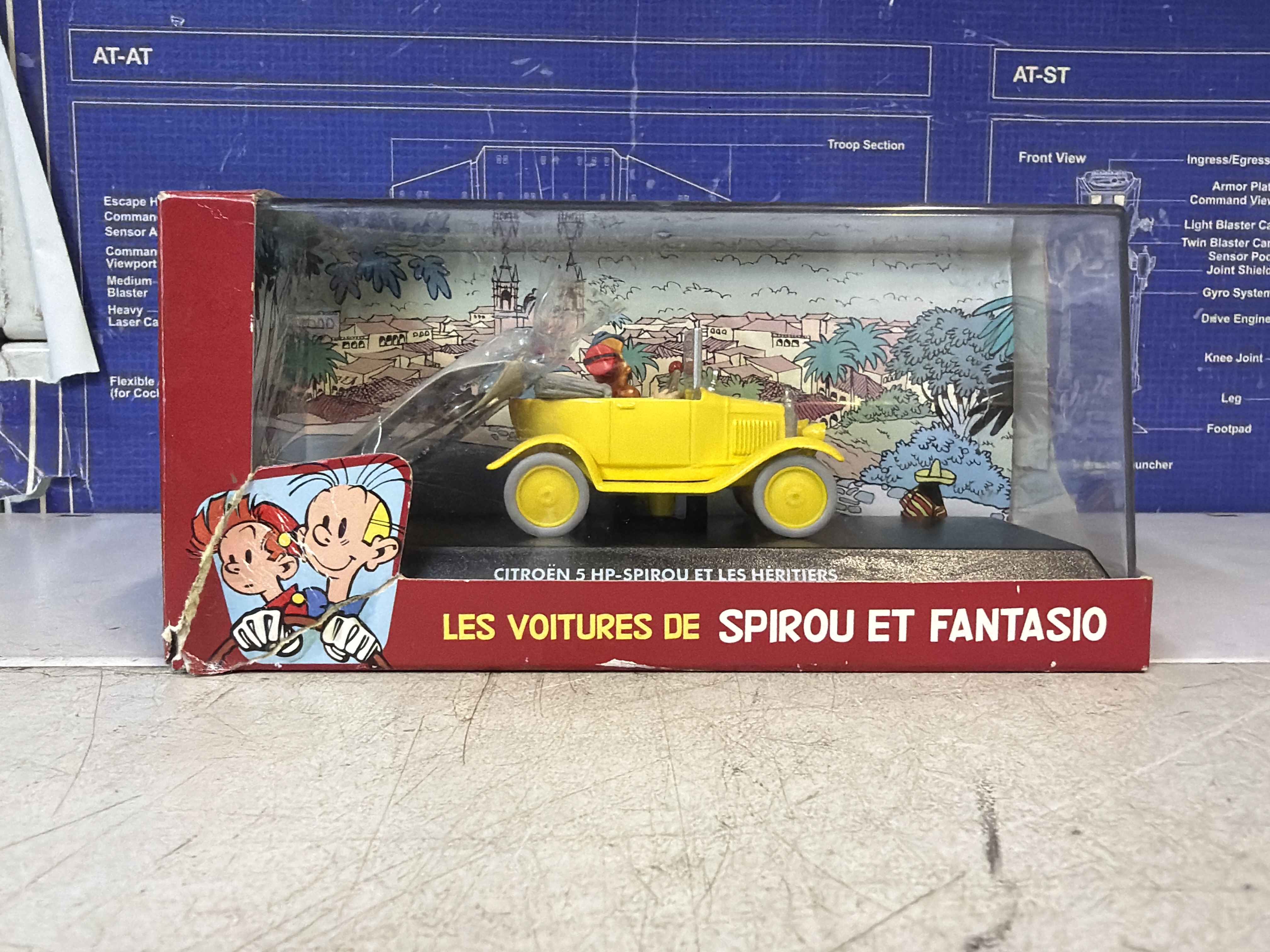 Citroën 5 HP - Spirou et les héritiers (Les voitures de Spirou et Fantasio) - modèle miniature en boîte