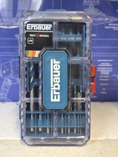 Lot de 35 pièces multi fonction, forets, embouts de vissage et porte embout - Erbauer
