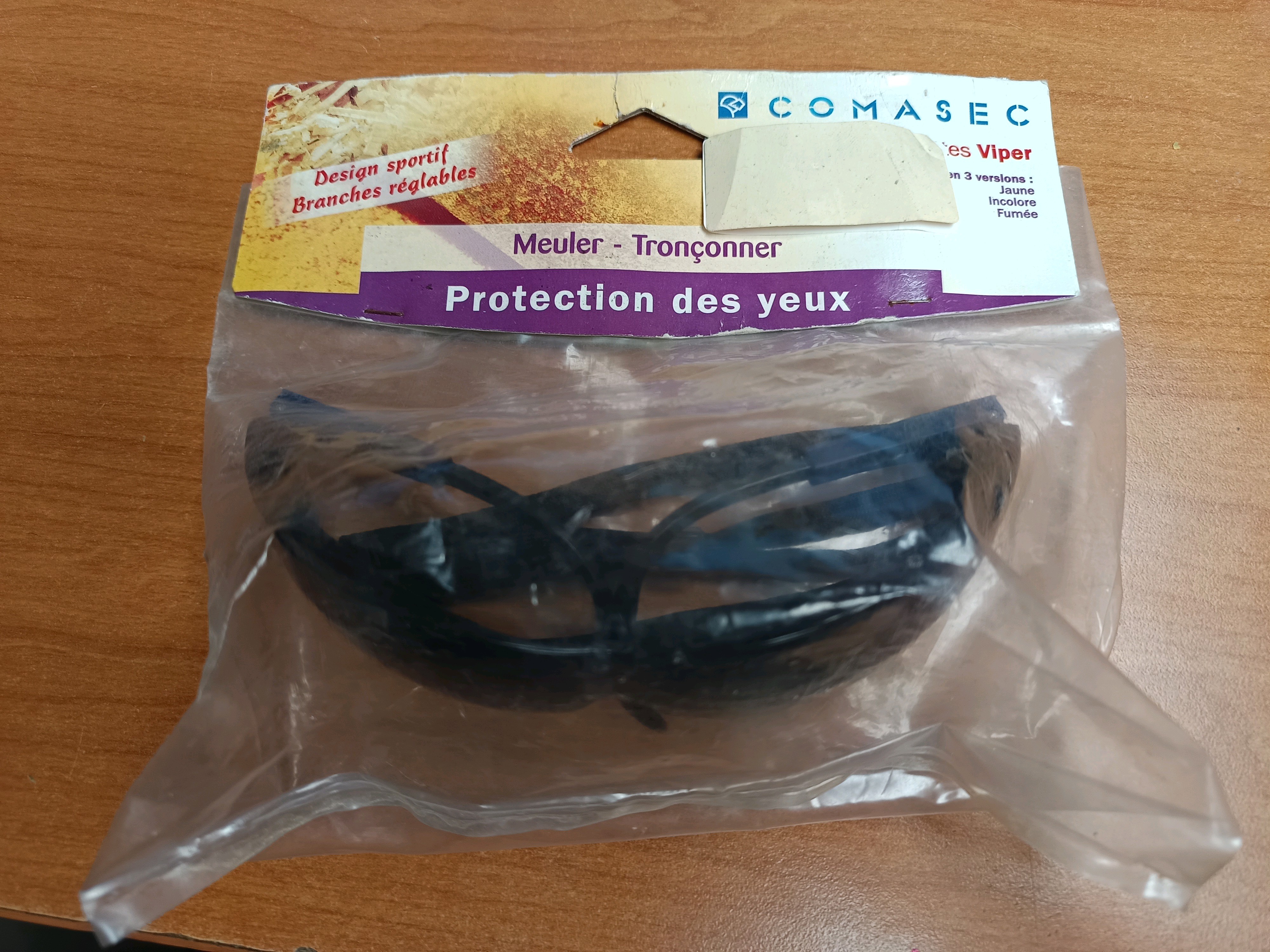 Lunettes de protection Comasec Viper - Meuler/Tronçonner