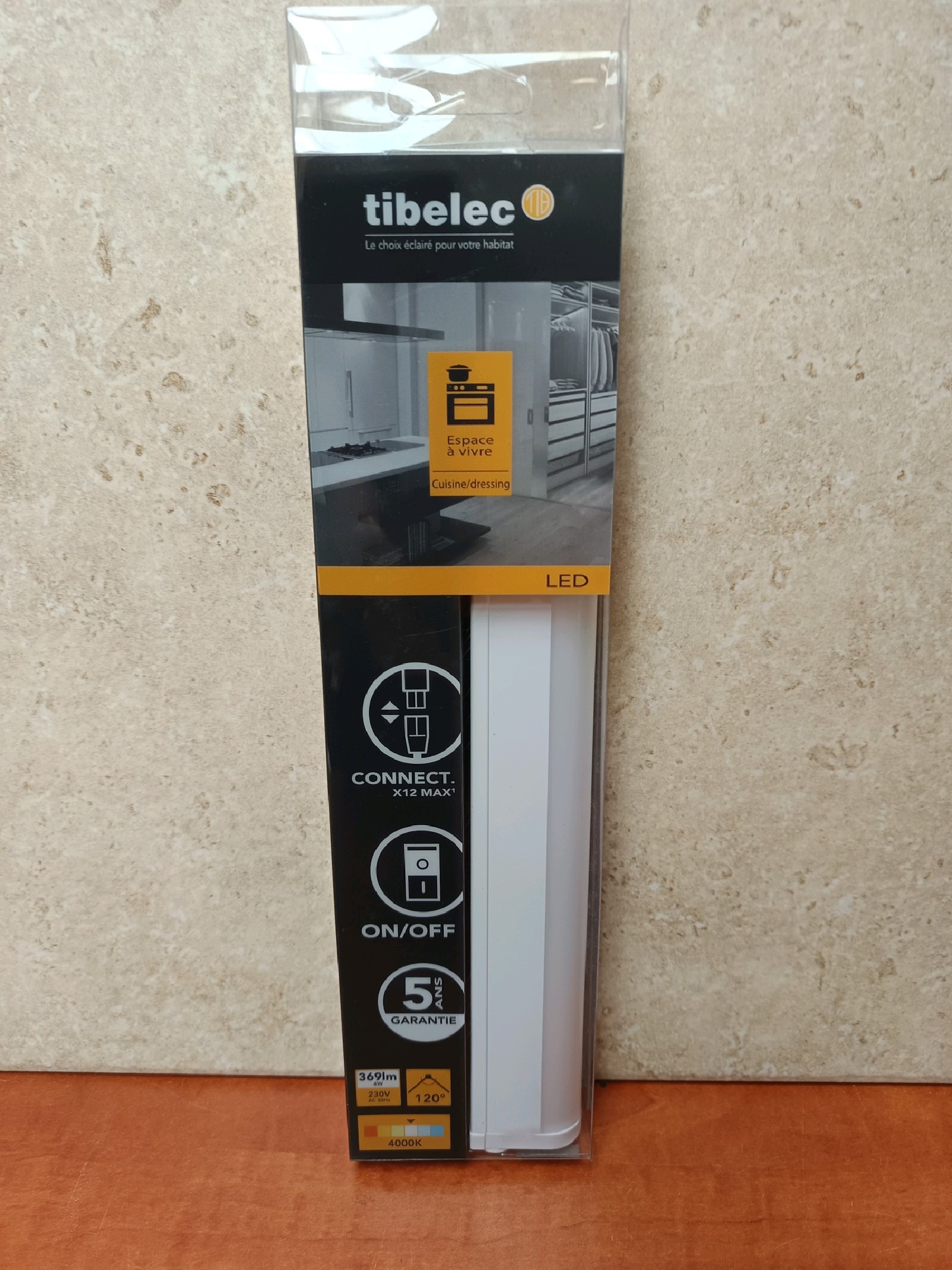Tibelec réglette LED sous meuble cuisine connectable