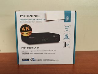 Décodeur TNT 4K Metronic Zapbox UHD-S1