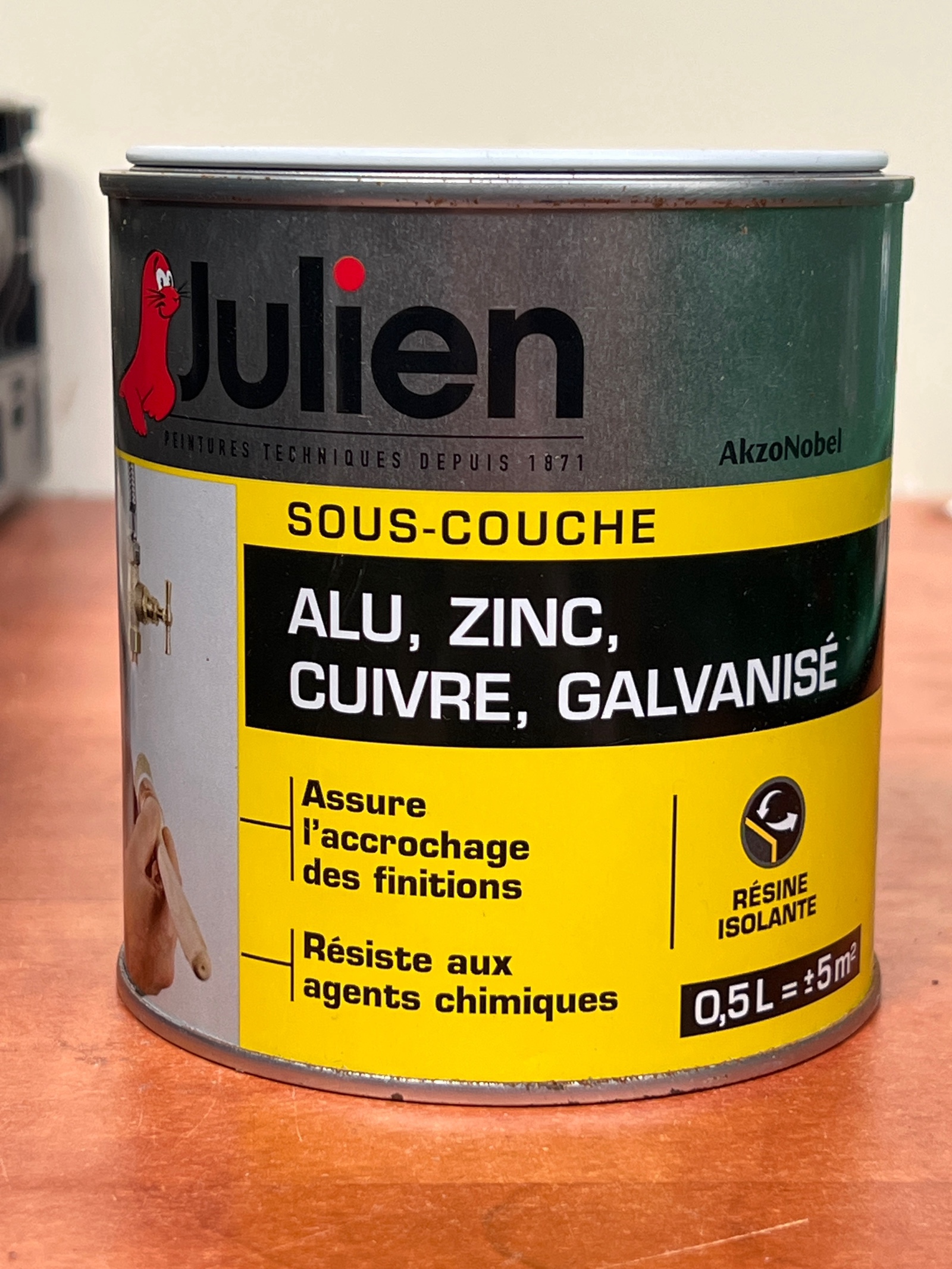 Julien Sous-couche Alu, Zinc, Cuivre, Galvanisé 0,5 L