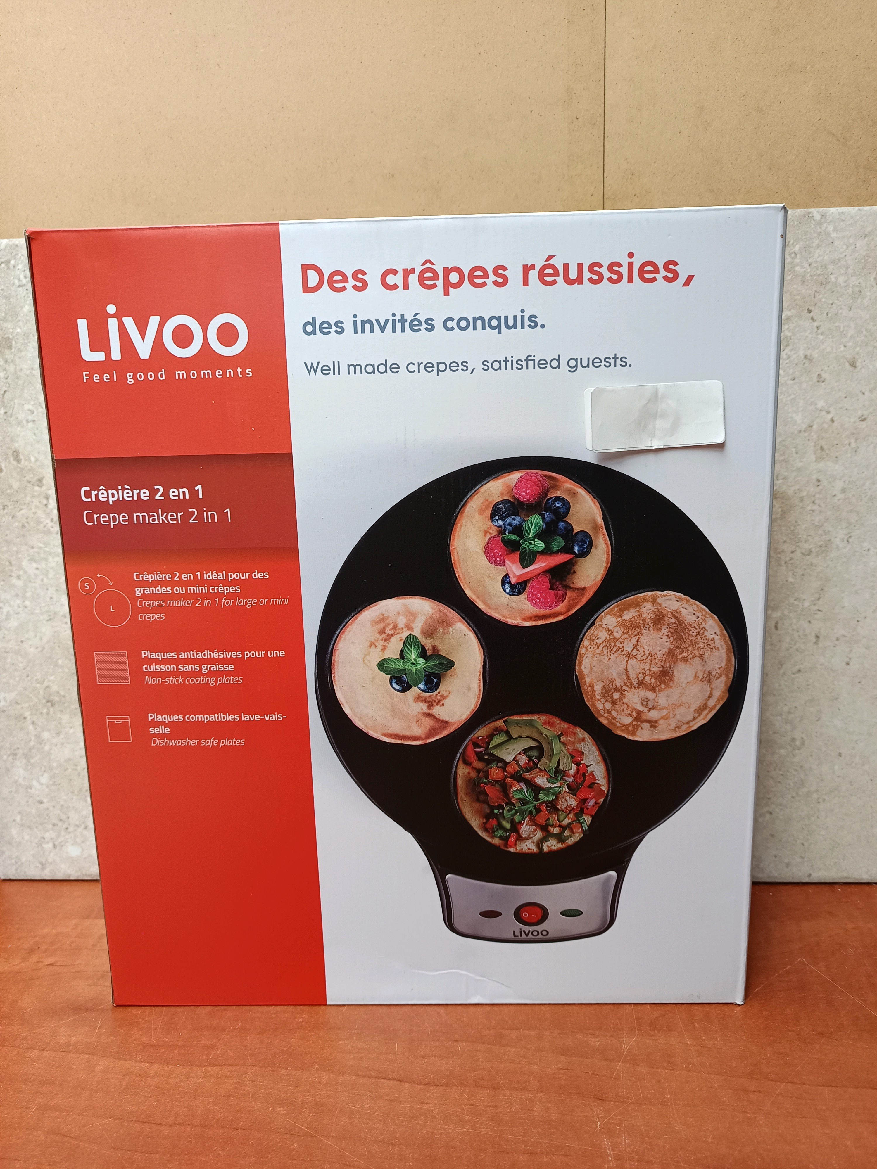 Livoo Crêpière 2 en 1