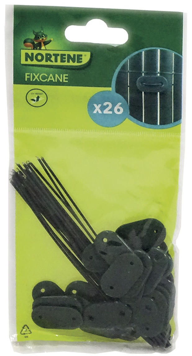 Nortene kit de fixation vert pour brise-vue et canisse