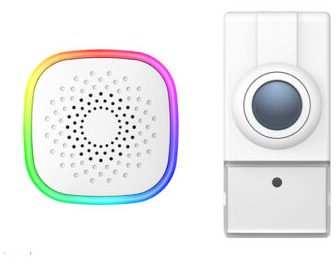 Carillon USB avec flash LED multicolore + bouton KYF