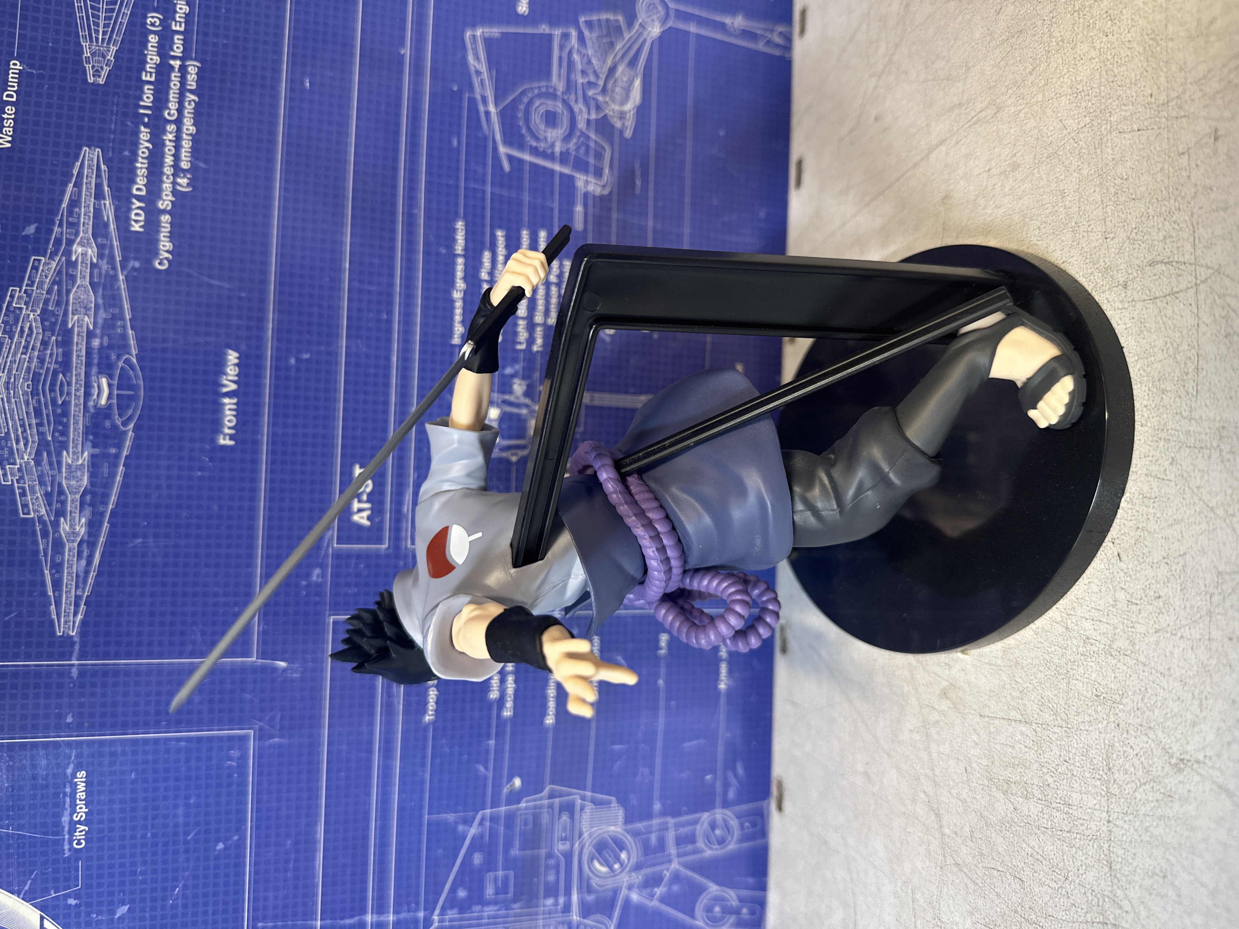 Figurine Sasuke Uchiwa Naruto Shippuden avec socle — photo 2