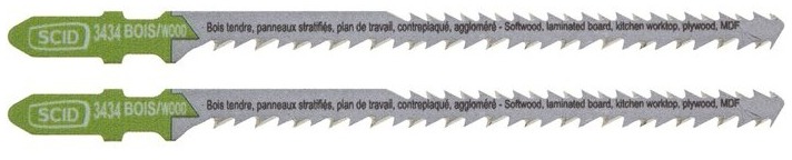 Lames de scie sauteuse bois SCID accroche en T 115 mm