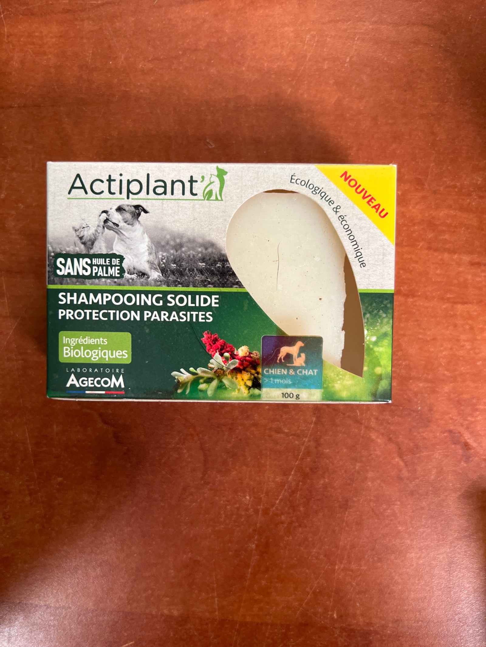 Actiplant Shampooing solide protection parasites chien & chat 100 g
