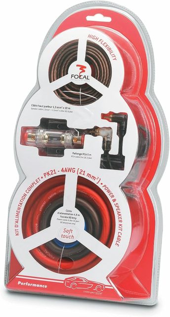 Kit câblage ampli voiture Focal PK21 4 AWG Performance