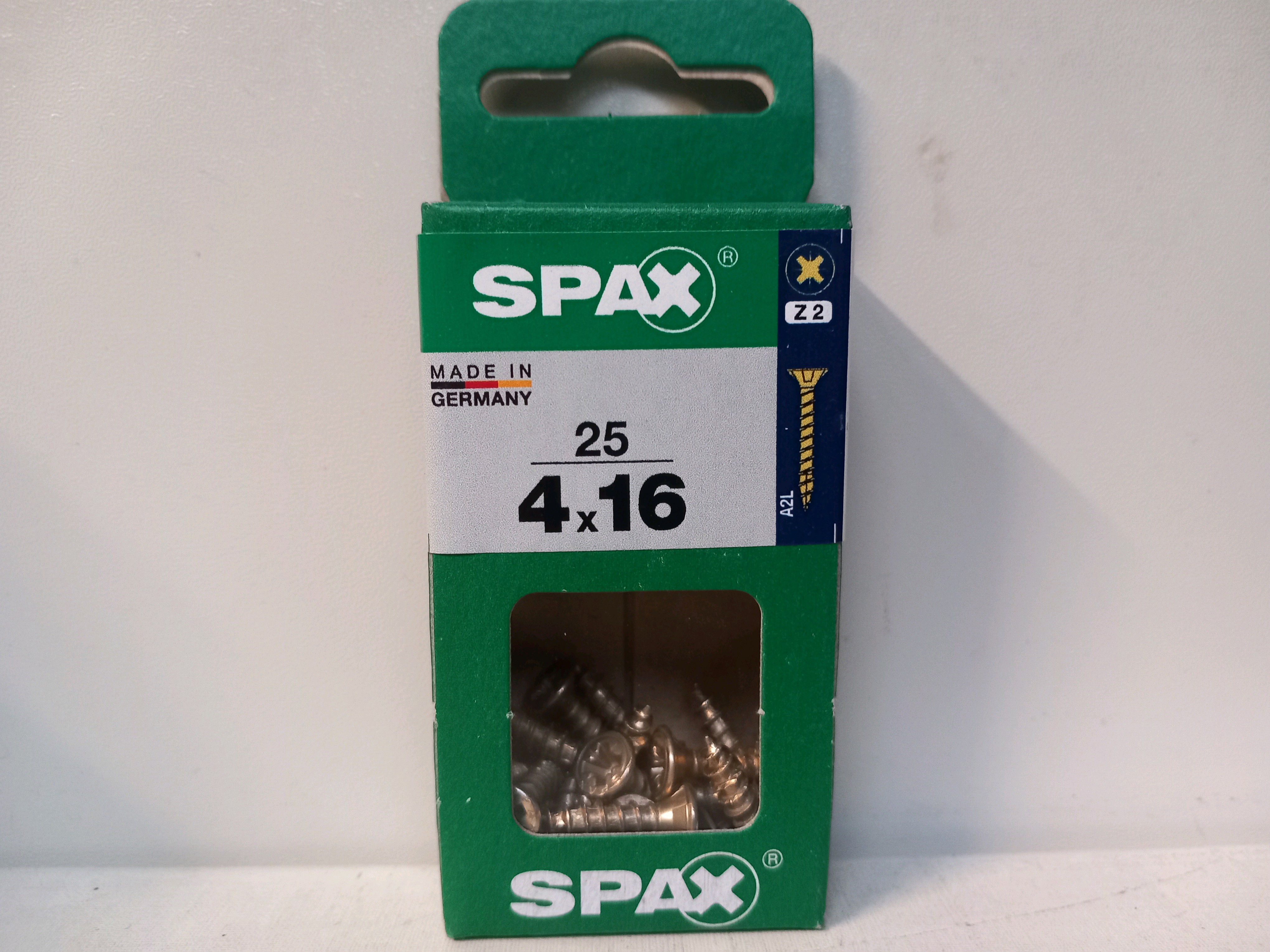 Boîte de vis SPAX 4x16 (25 pièces)