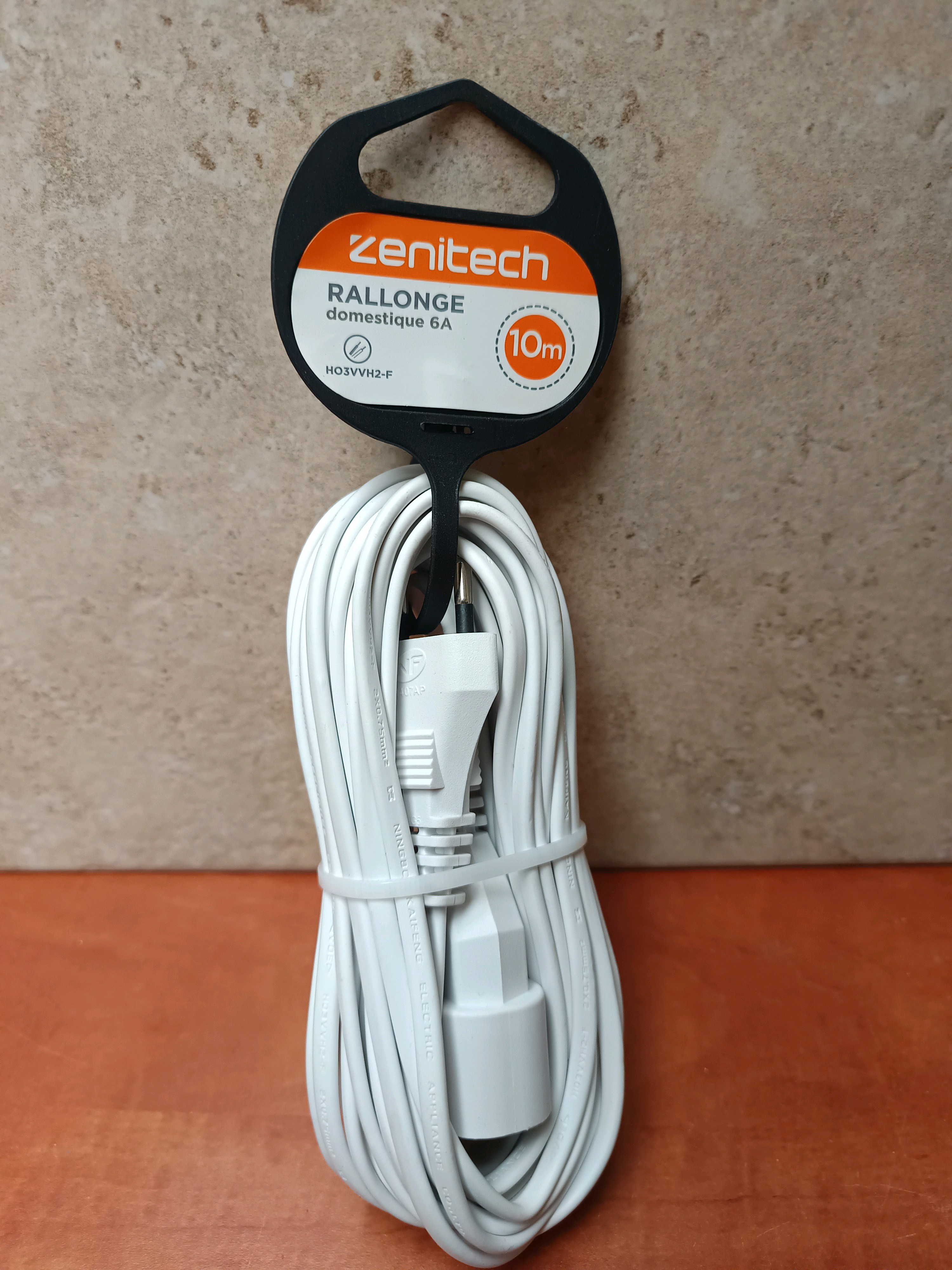 Zenitech Rallonge domestique 6A – 10 m