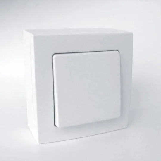 Poussoir saillie Bel'Vue blanc Zenitech