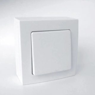 Poussoir saillie Bel'Vue blanc Zenitech