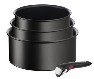 Tefal Ingenio Eco Resist set 3 casseroles 16/18/20 cm + poignée amovible