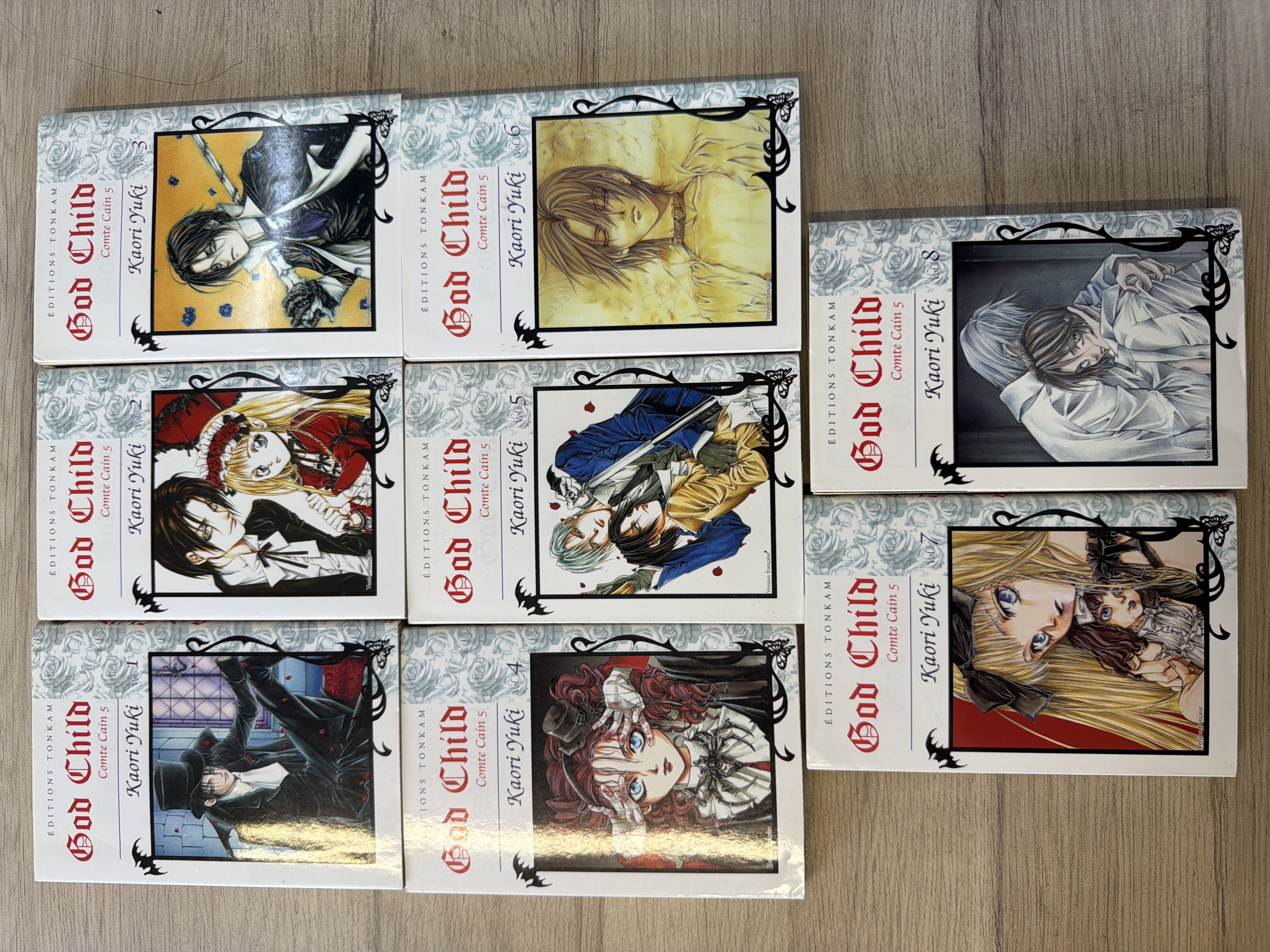God Child Comte Caïn collection complète 8 tomes Kaori Yuki