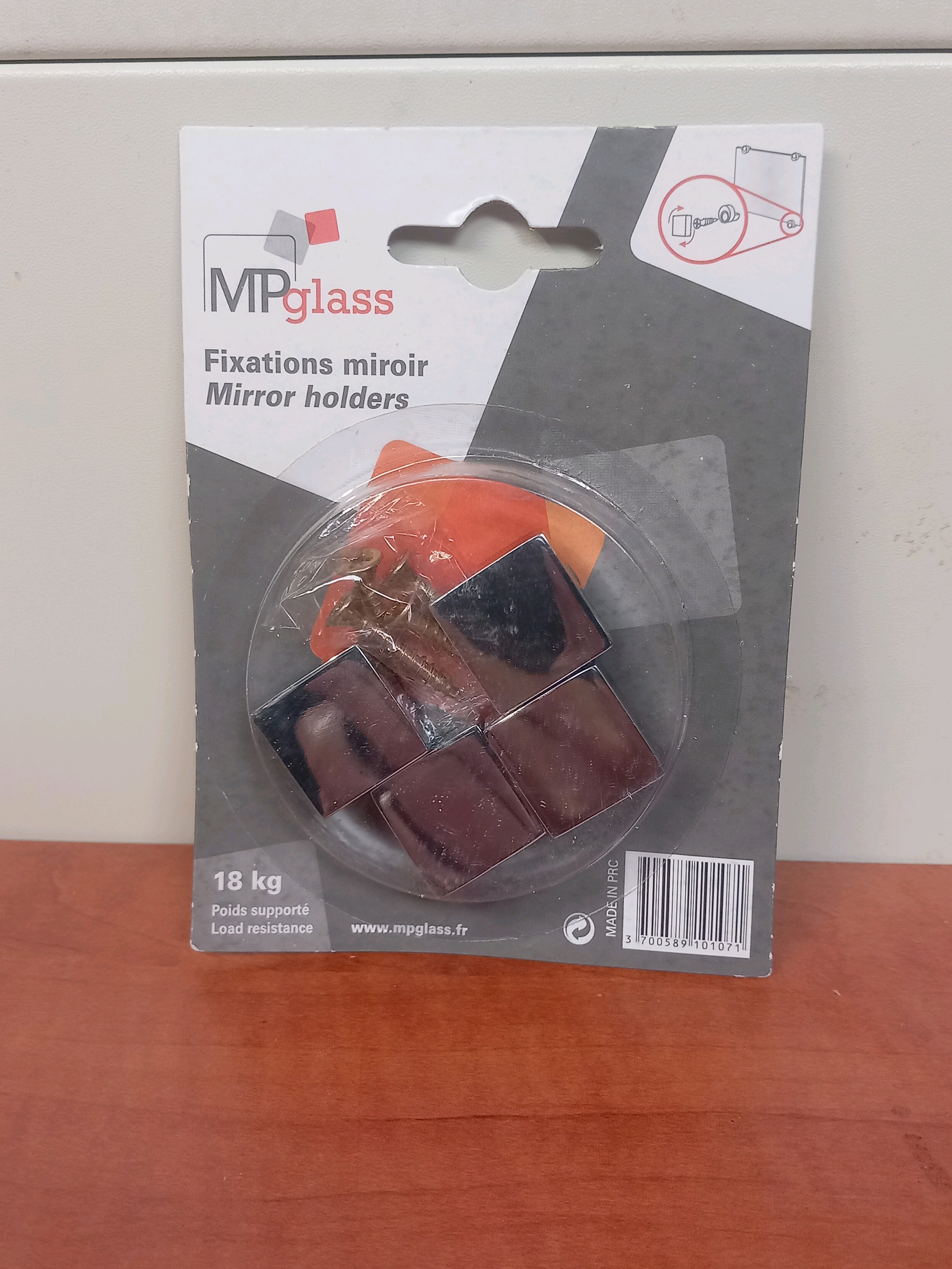 MPglass Fixations miroir 18 kg