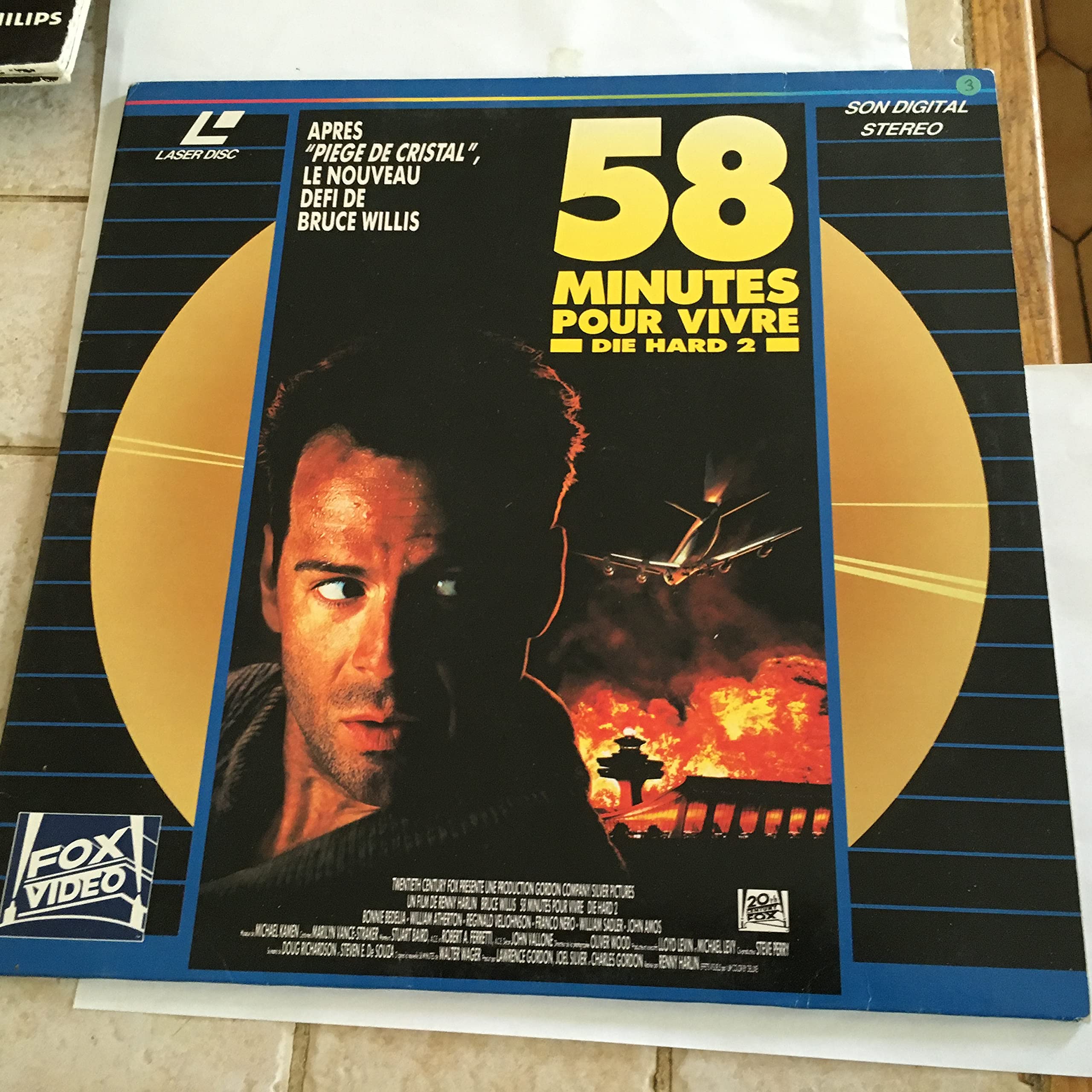 58 Minutes Pour Vivre - Die Hard 2 Laser Disc