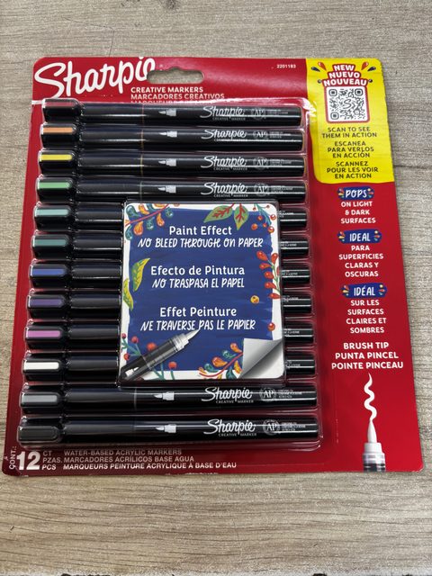 Set de 12 marqueurs peinture Sharpie Creative Markers Acrylic