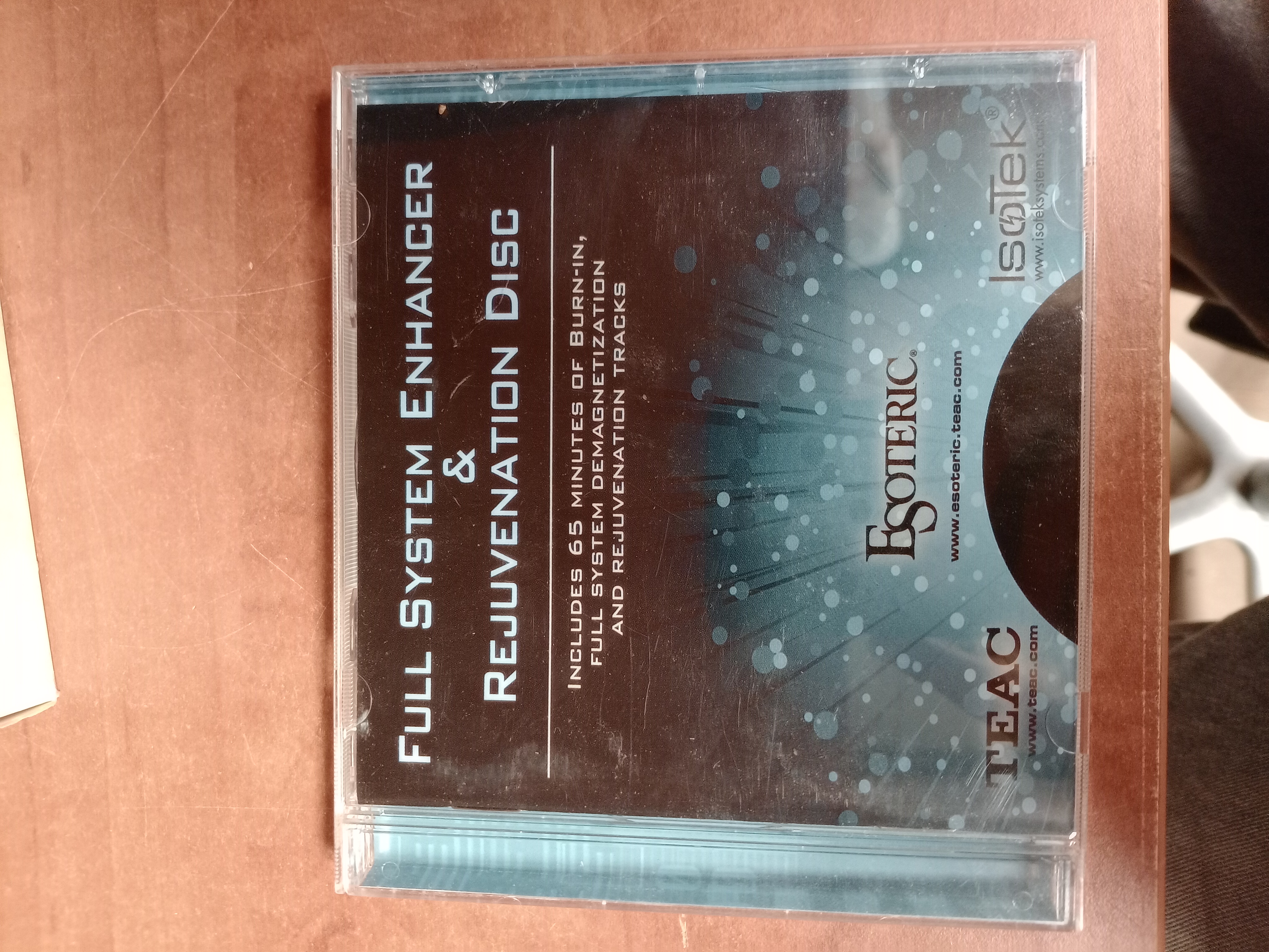 CD Esoteric Isotek Full System Enhancer Rejuvenation Disc