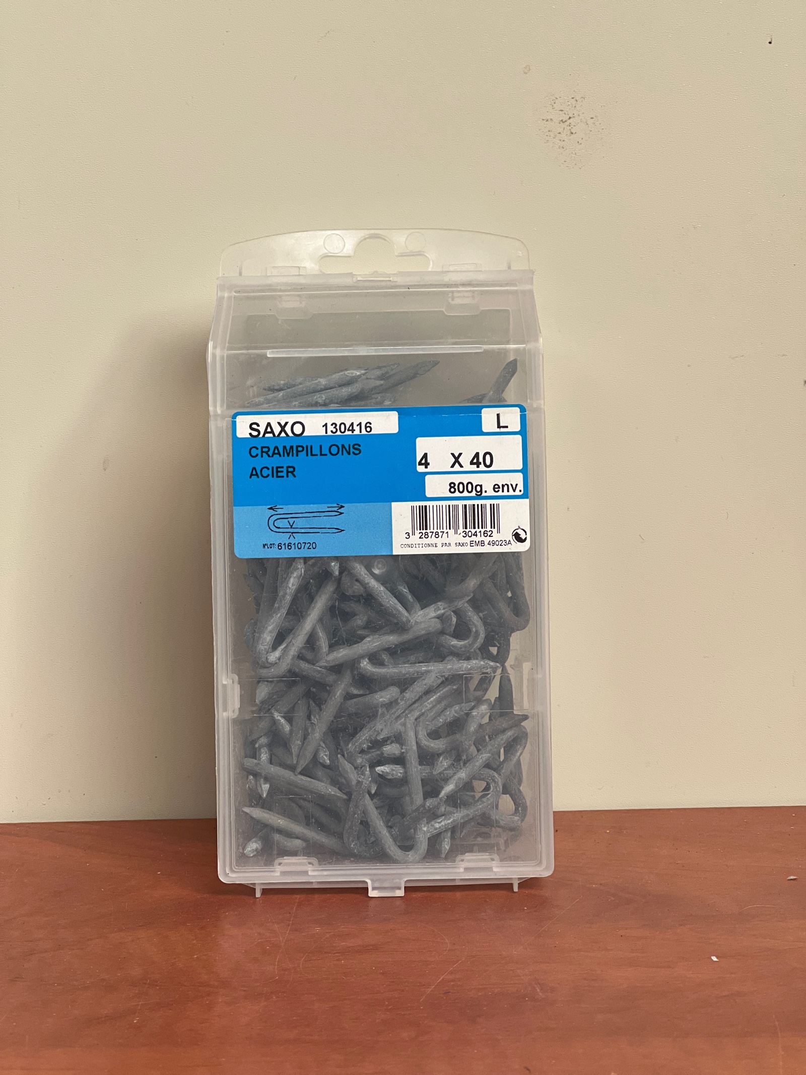 Saxo Crampillons acier 4 x 40 (env. 800 g)